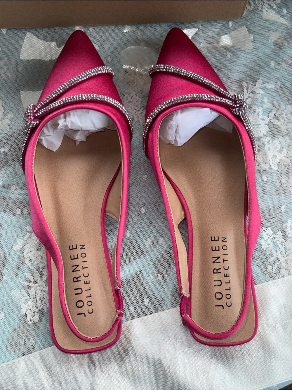 Journee Collection Rebbel Womens Pointed Closed Toe Ballet Flats NIB Size 8 - Picture 3 of 15